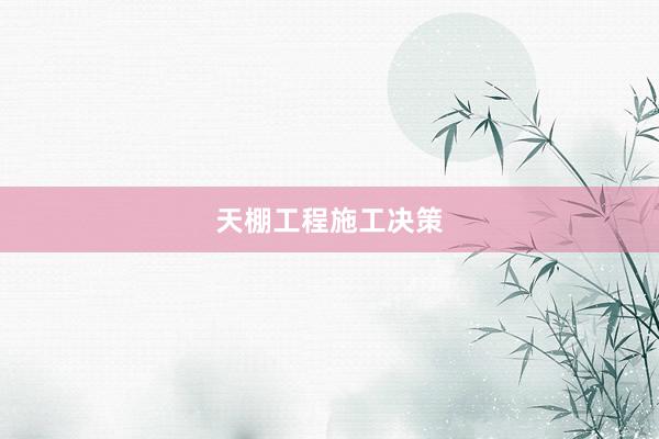 天棚工程施工决策